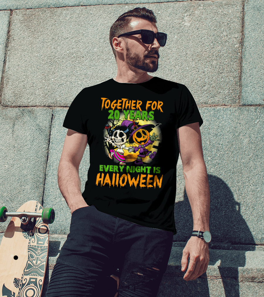 Together For 20 Years Every Night Is Halloween T-Shirt