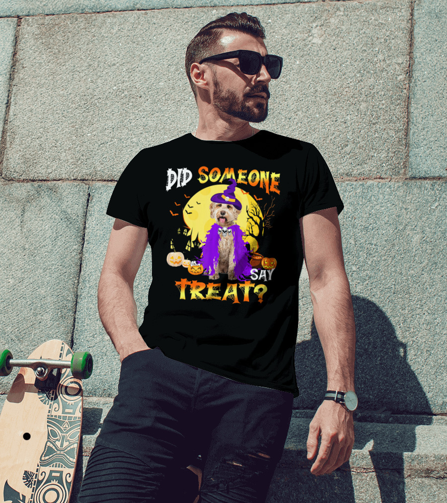 Did Someone Say Treat Labradoodle Dog Halloween T-Shirt