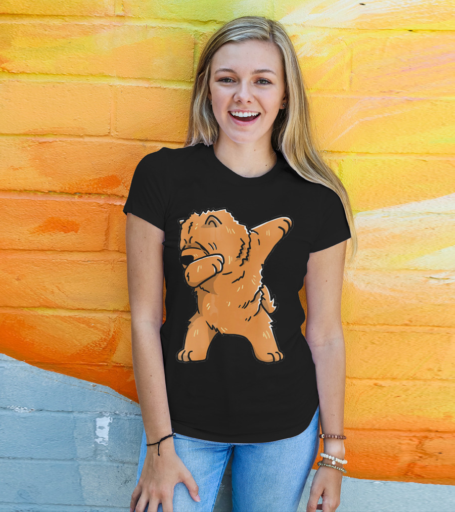 Chow Chow Dabbing Dog Cartoon T-Shirt