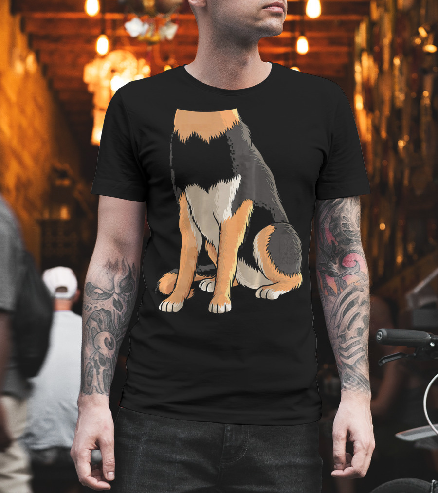 Cool German Shepherd Dog Halloween Costume Headless T-Shirt