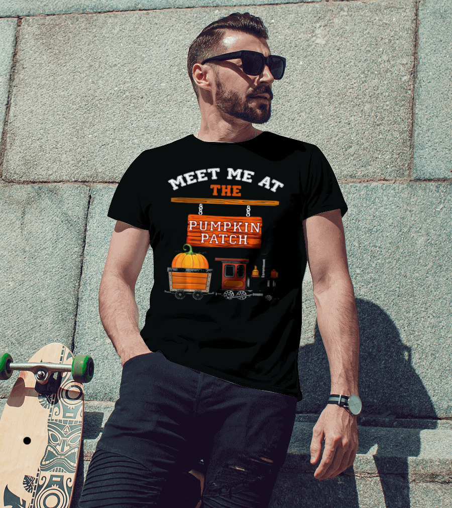 Meet Me At The Pumpkin Patch Train Ride Adventure T-Shirt
