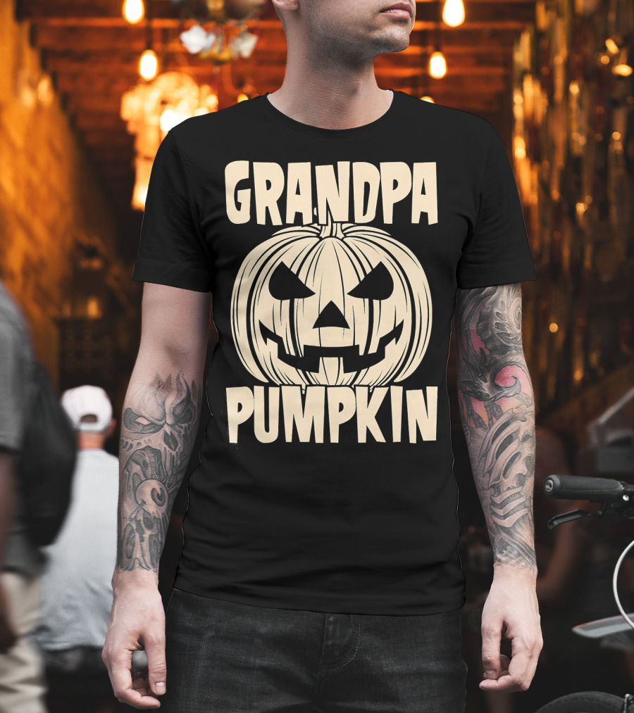 Grandpa Pumpkin Halloween T-Shirt