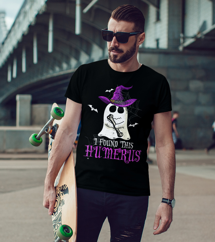 I Found This Humerus Funny Halloween Ghost Costume T-Shirt