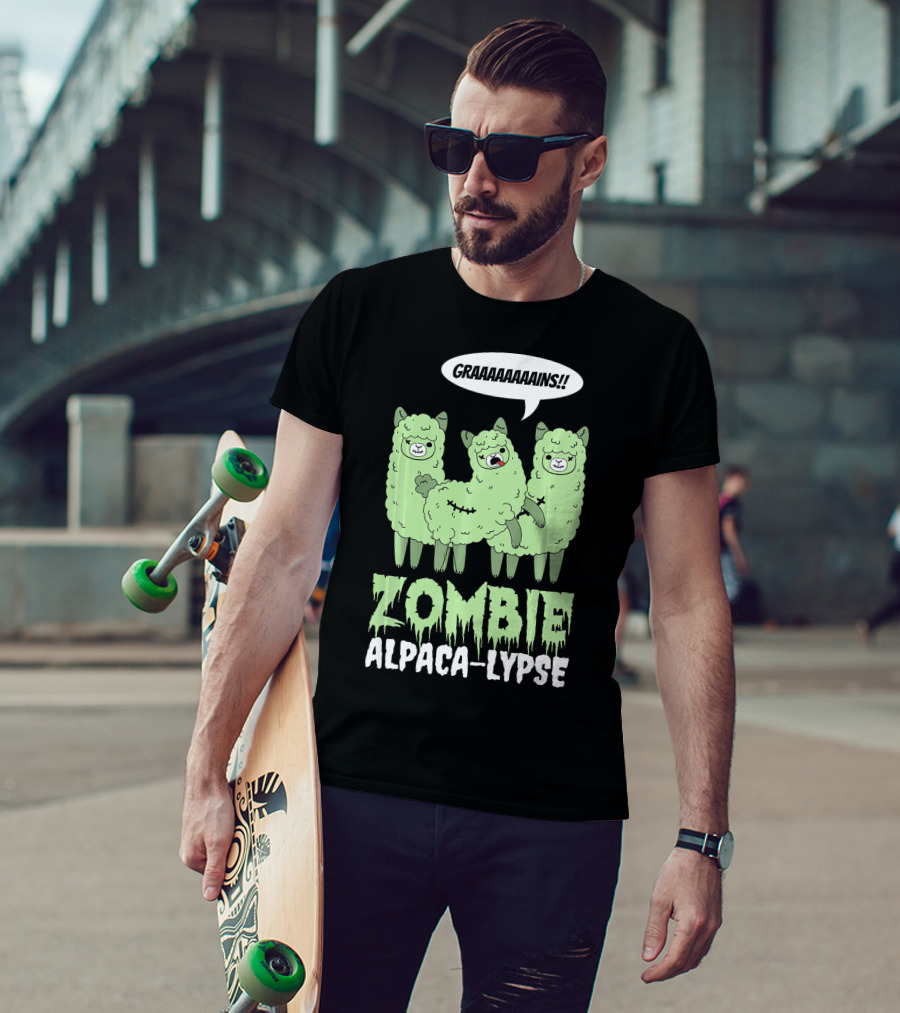 Zombie Alpaca-lypse GRAAAAINS T-Shirt