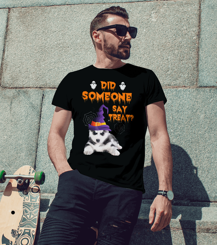 Siberian Husky Halloween Did Someone Say Treat? T-Shirt