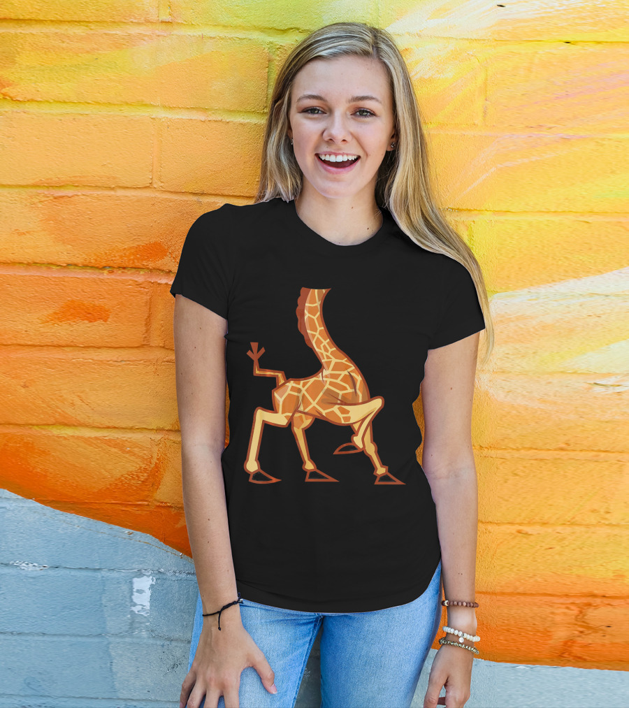 Funny Headless Long Neck Giraffe Body T-Shirt