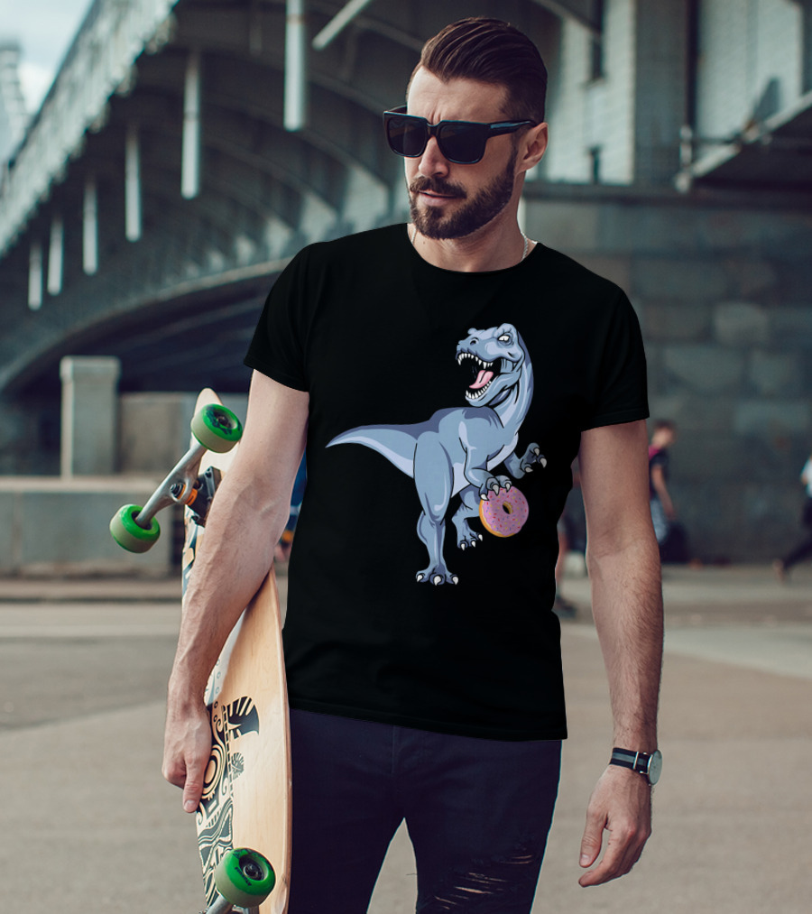 Dinosaur Donut Dino Doughnut Sprinkles T-Rex T-Shirt