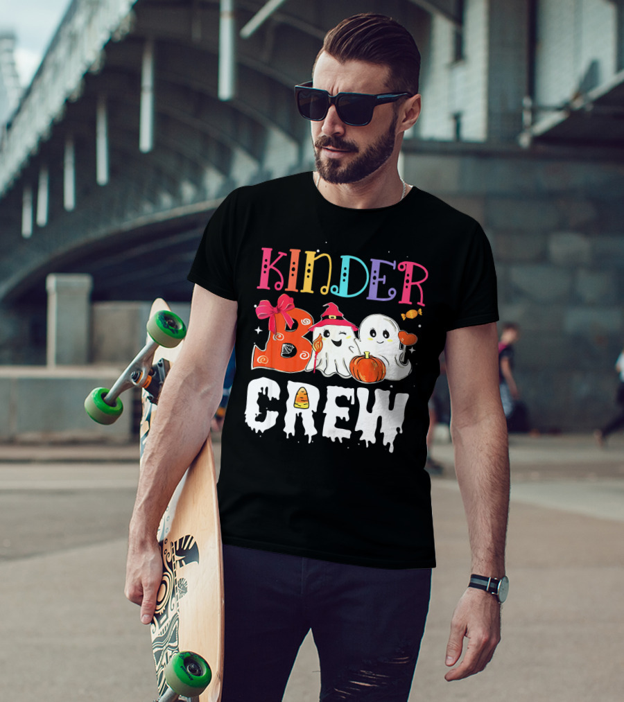 Kinder Boo Crew Halloween Ghosts Candy Pumpkin T-Shirt