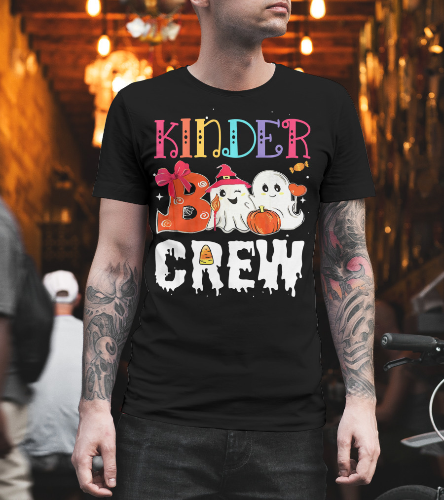 Kinder Boo Crew Halloween Ghosts Candy Pumpkin T-Shirt