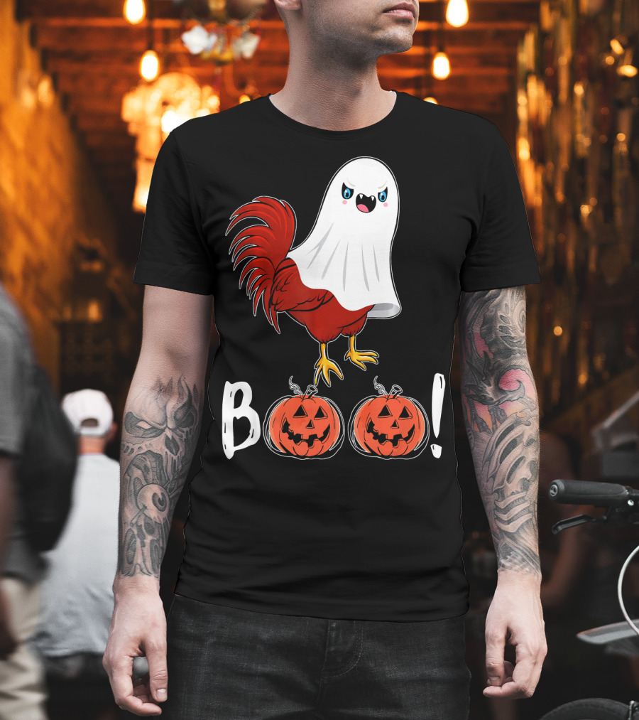 BOO Chicken Ghost Jack-O'-Lanterns T-Shirt