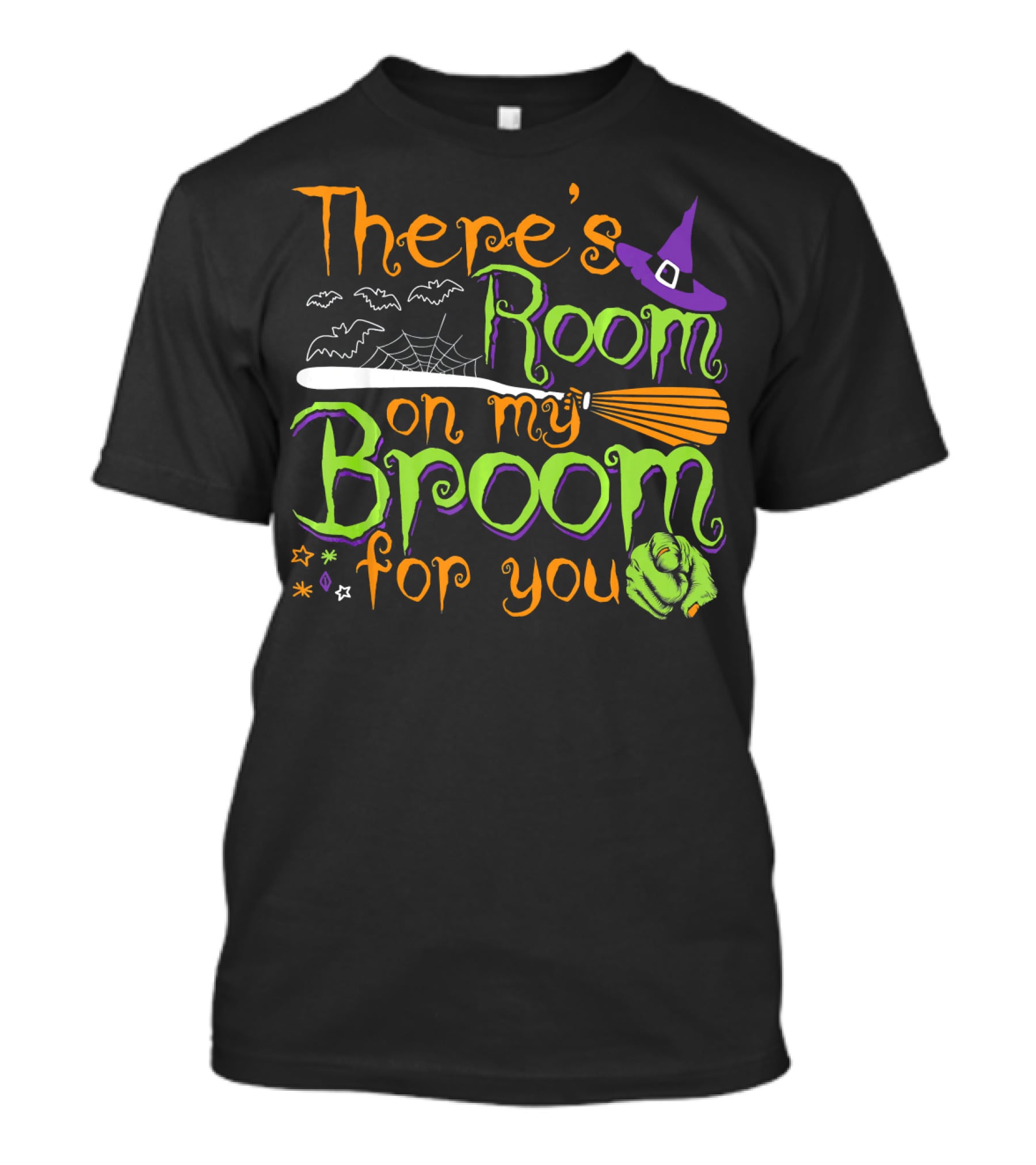 There's Room On My Broom For You Halloween Witch T-Shirt