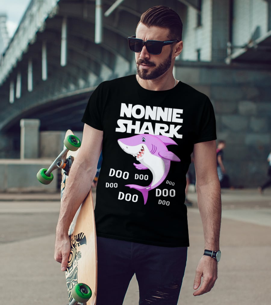 Nonnie Shark Doo Doo Doo Grandma Gift T-Shirt