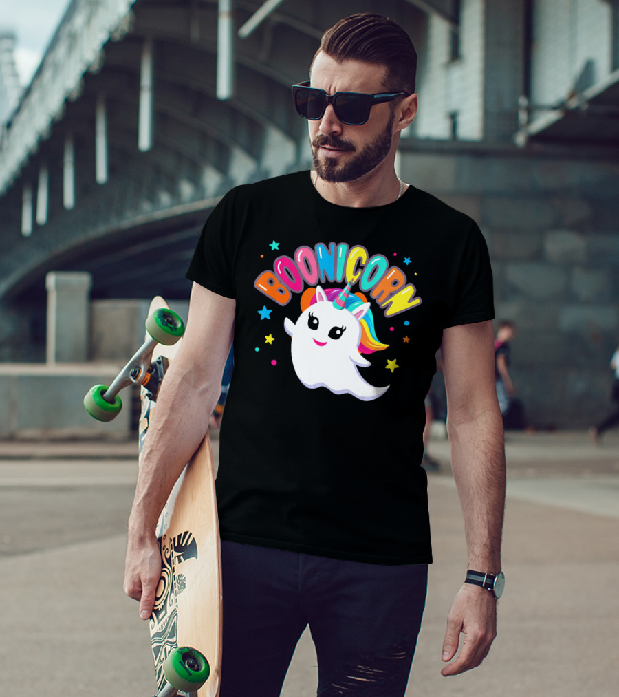 BOONICORN Unicorn Rainbow Stars T-Shirt