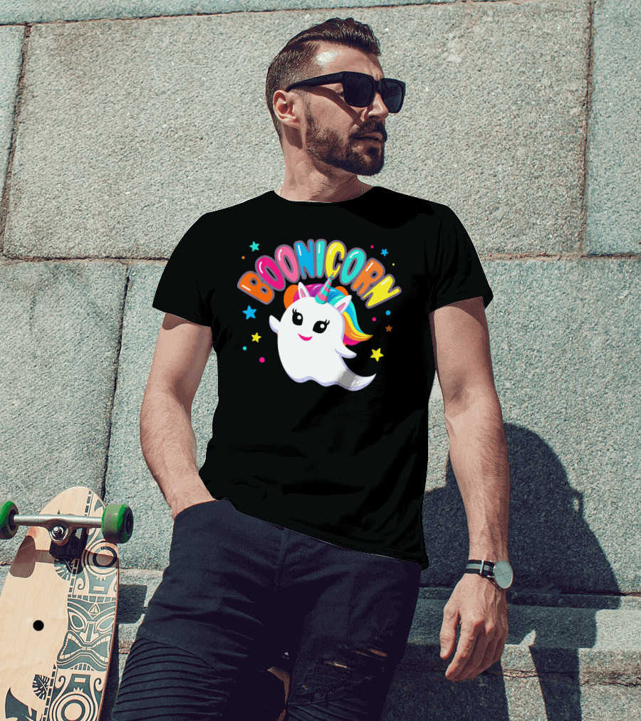BOONICORN Unicorn Rainbow Stars T-Shirt