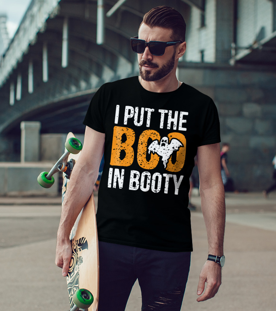 I Put The Boo In Booty Halloween Ghost T-Shirt