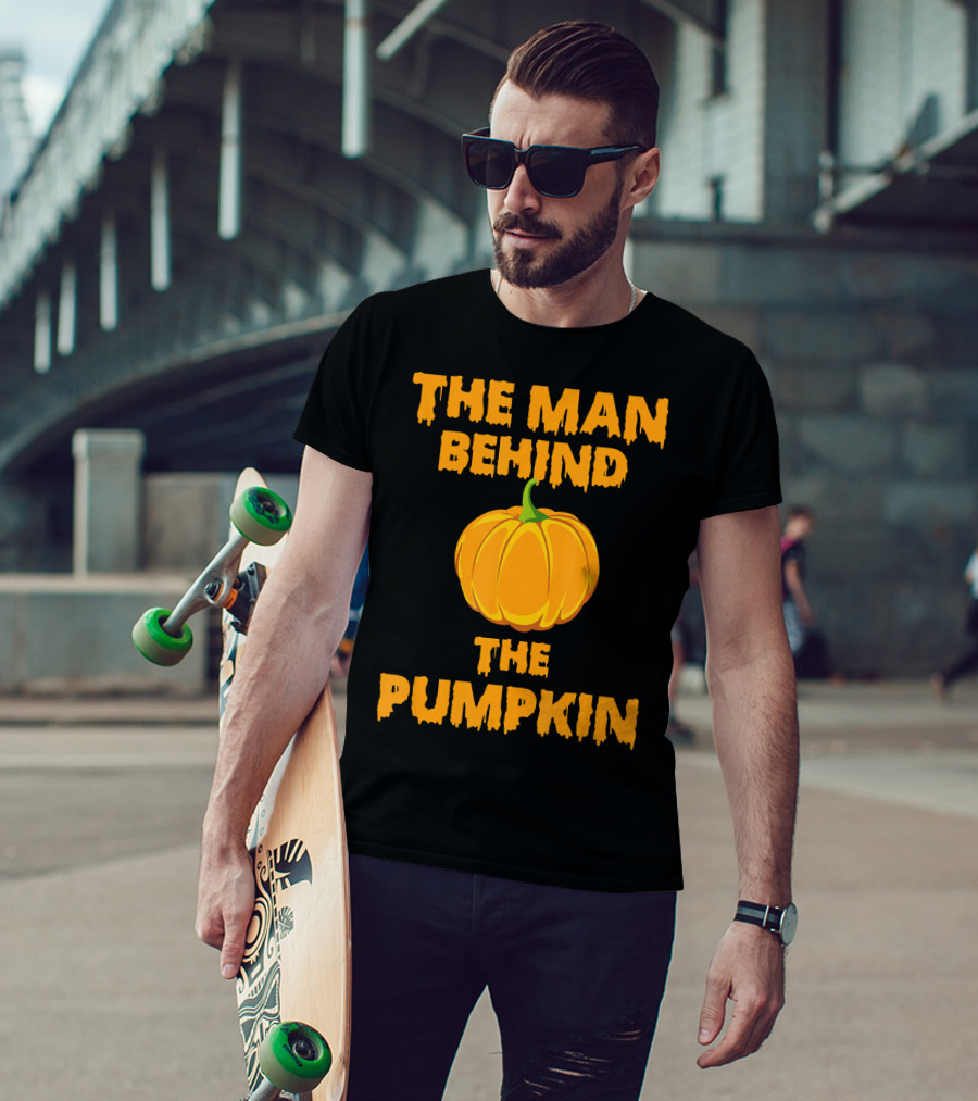 The Man Behind The Pumpkin Halloween T-Shirt