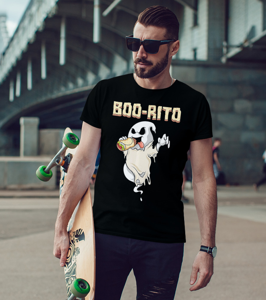 BOO-RITO Ghost Eating Burrito T-Shirt