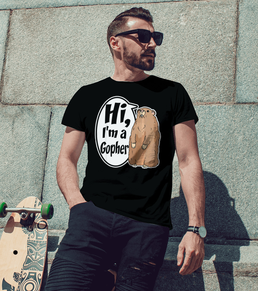 Hi I'm A Gopher Funny Halloween Party Cos T-Shirt