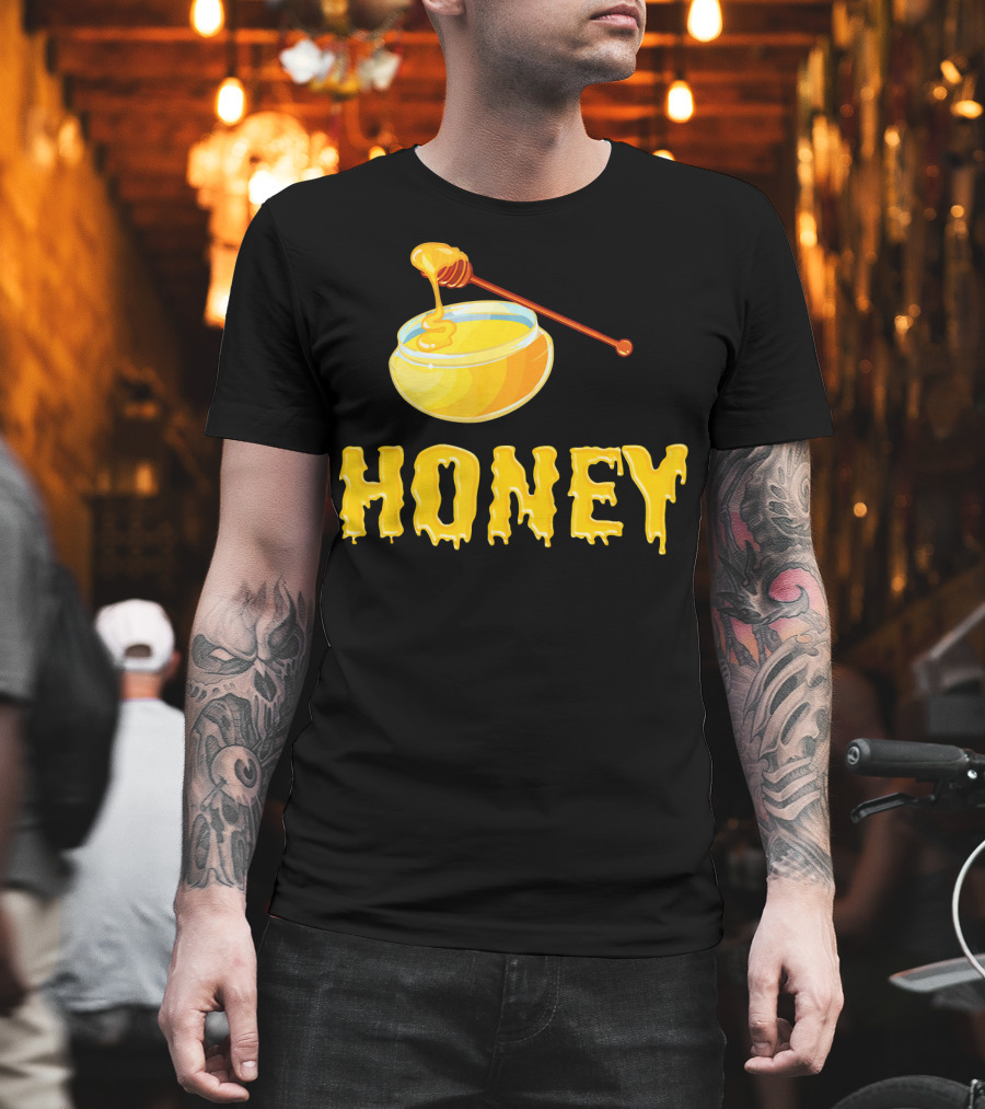 Honeypot Honey Dripping from Golden Jar T-Shirt