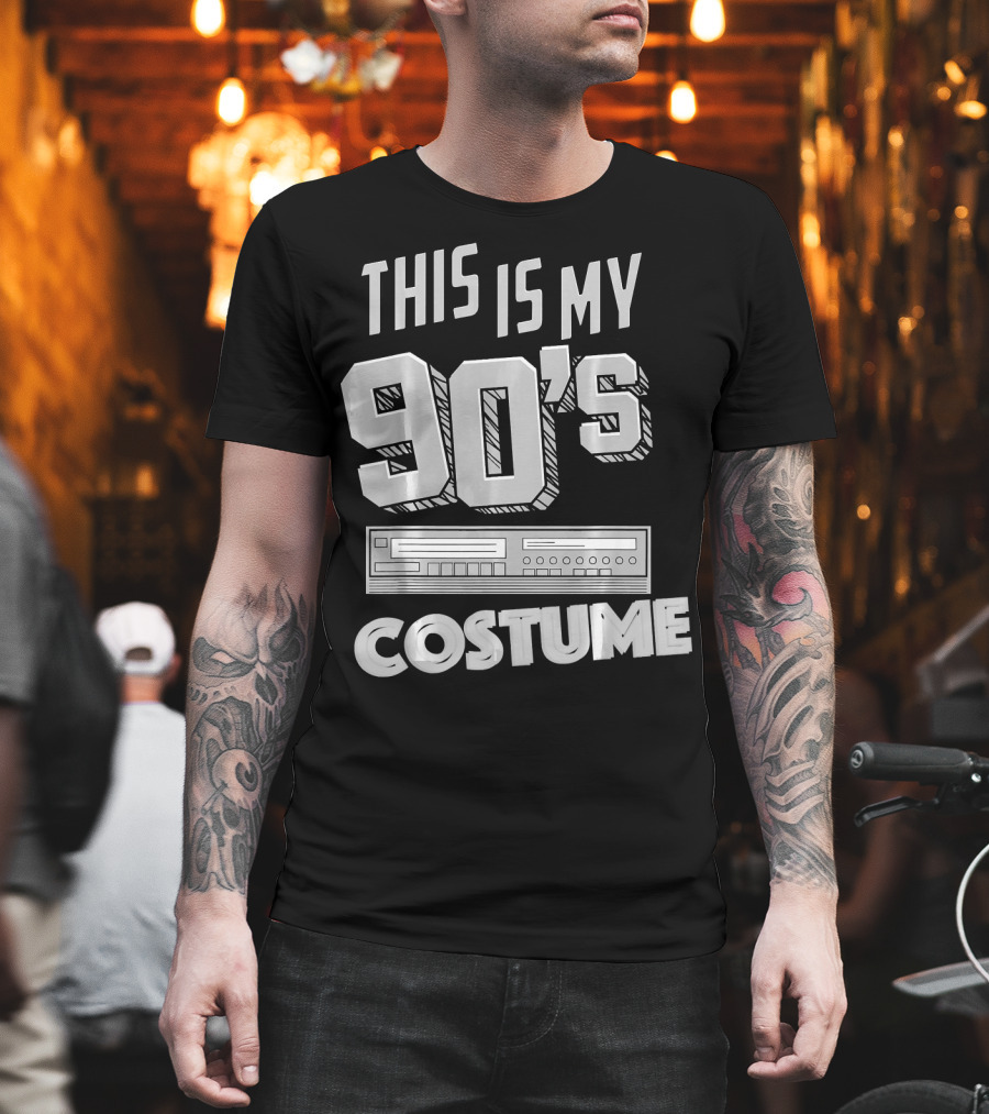 This Is My 90s Costume Funny Hall Cassette Player T-Shirt