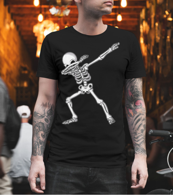 Dabbing Skeleton Kids Adult Dab Bone Dance Pose T-Shirt Dabbing Skeleton Kids Adult Dab Bone Dance Pose T-Shirt