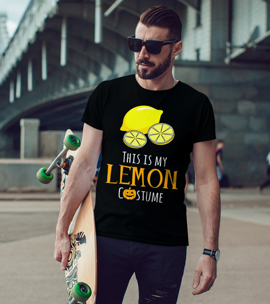 This Is My Lemon Costume With Halloween Pumpkin Family T-Shirt