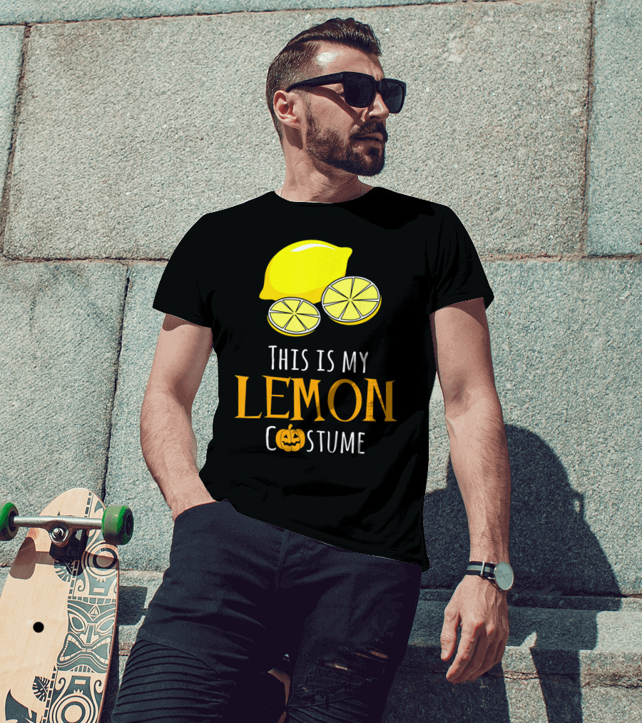 This Is My Lemon Costume With Halloween Pumpkin Family T-Shirt