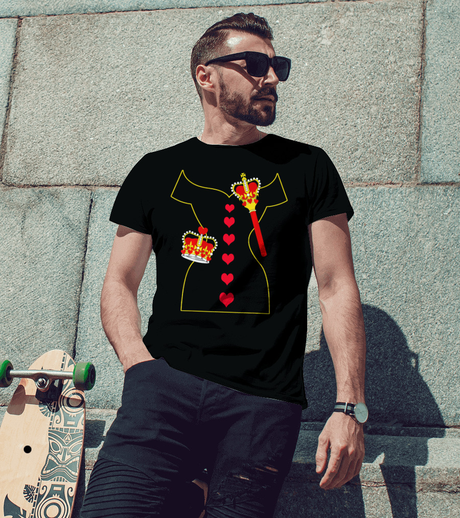 Heart Dress Queen Crown Scepter T-Shirt