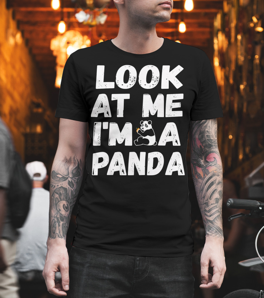 Look At Me I'm A Panda Holding Candy Halloween Co T-Shirt