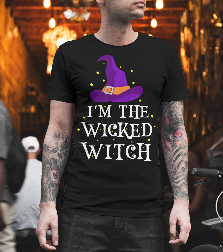 I'm The Wicked Witch Purple Hat Stars T-Shirt