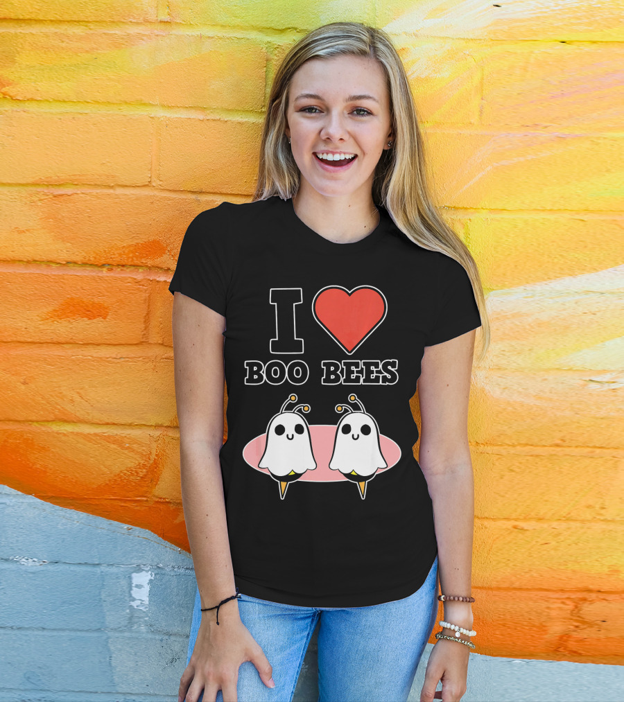 I Love Boo Bees Halloween T-Shirt