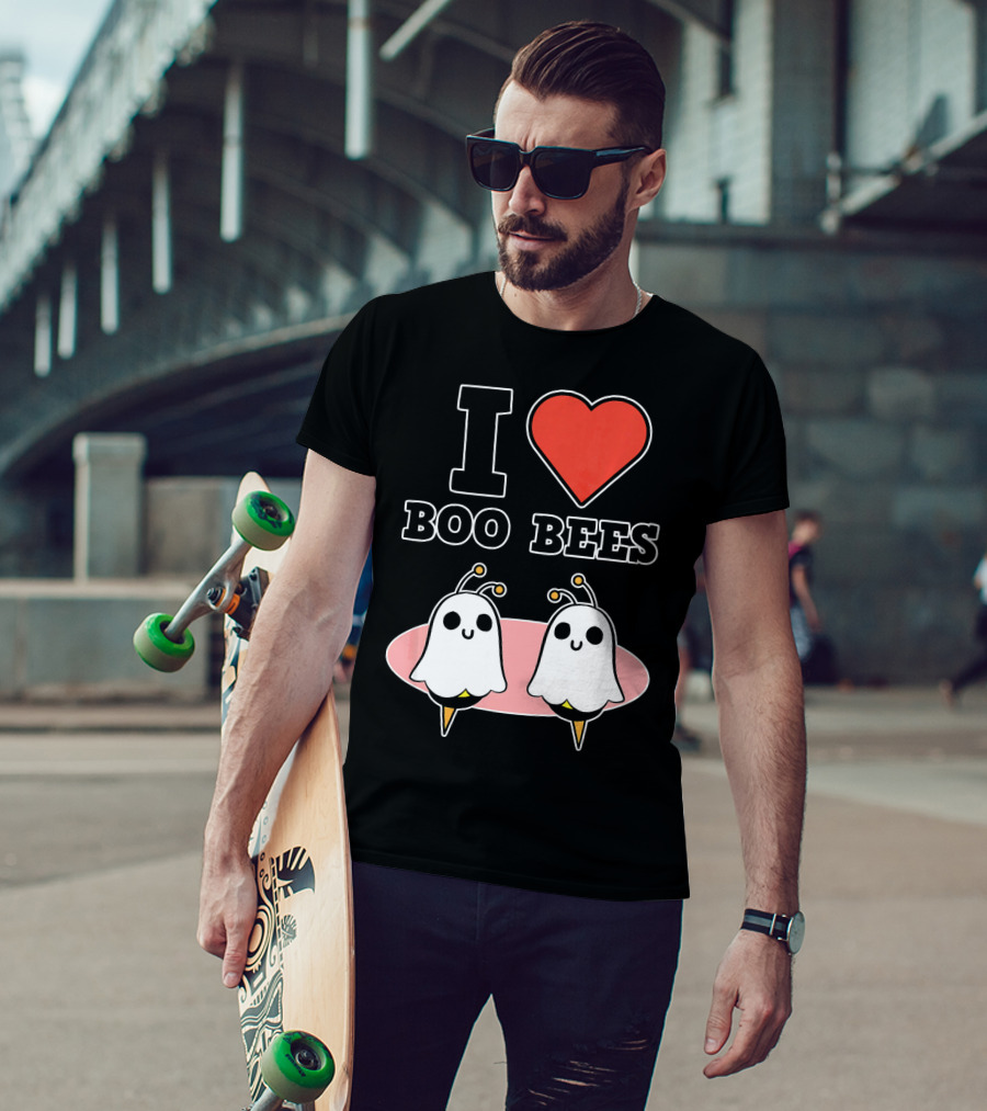 I Love Boo Bees Halloween T-Shirt