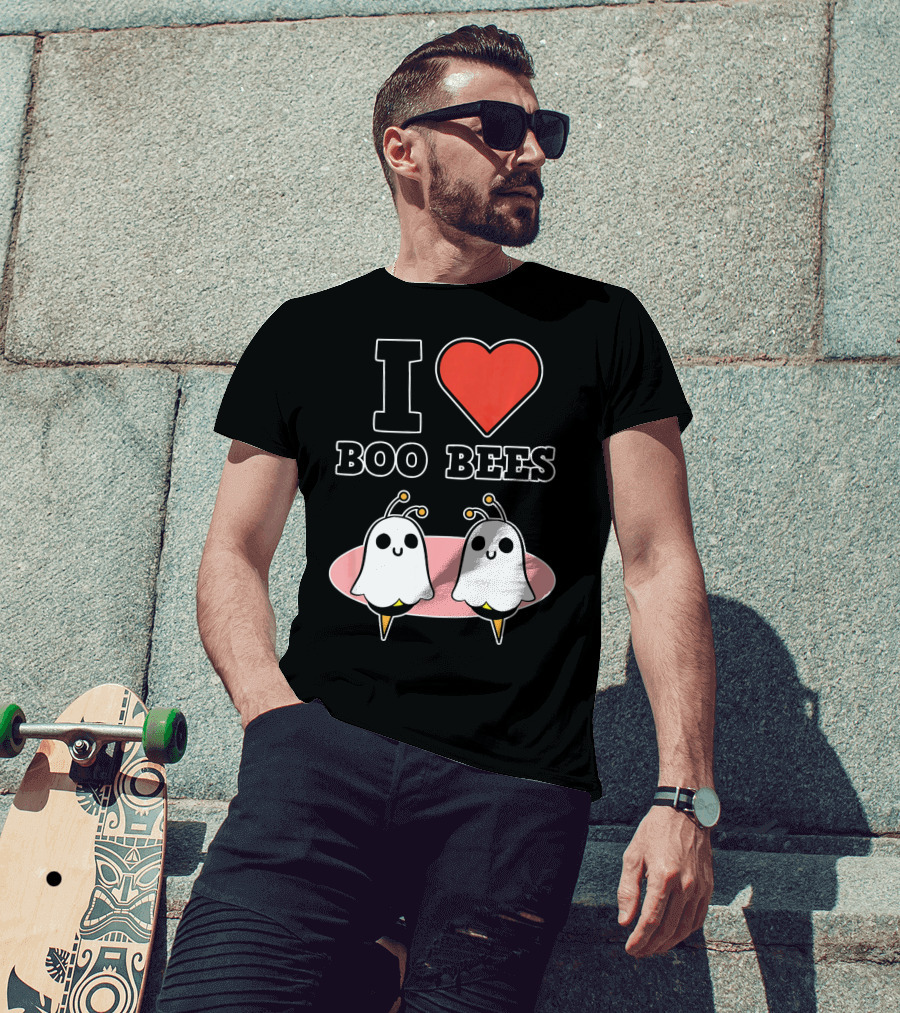 I Love Boo Bees Halloween T-Shirt