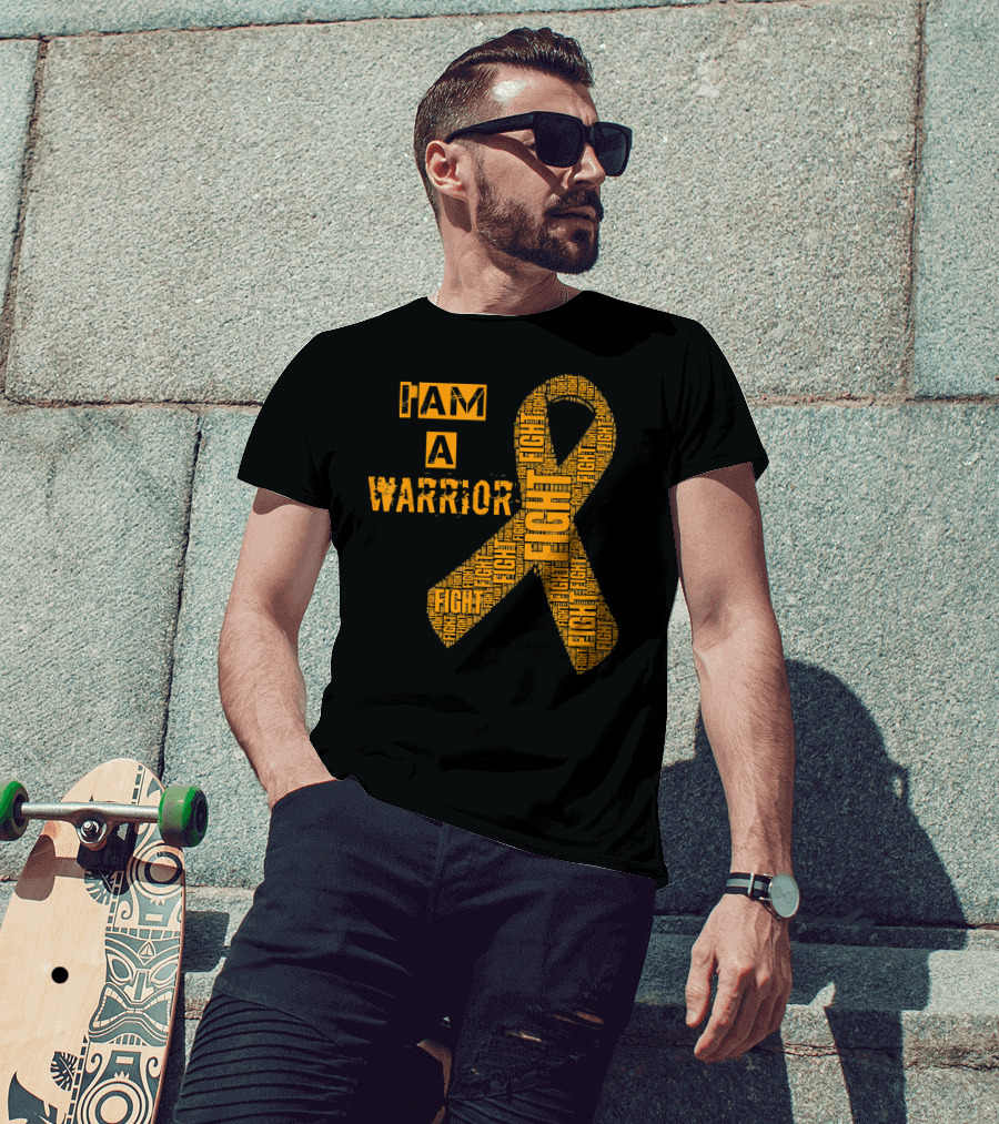 I Am A Warrior Fight Leukemia Cancer Awareness T-Shirt