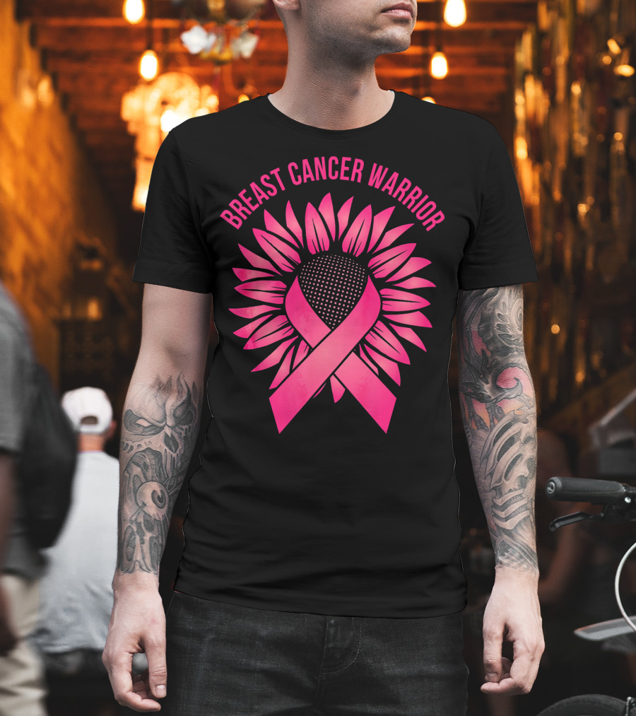 Breast Cancer Warrior Sunflower T-Shirt
