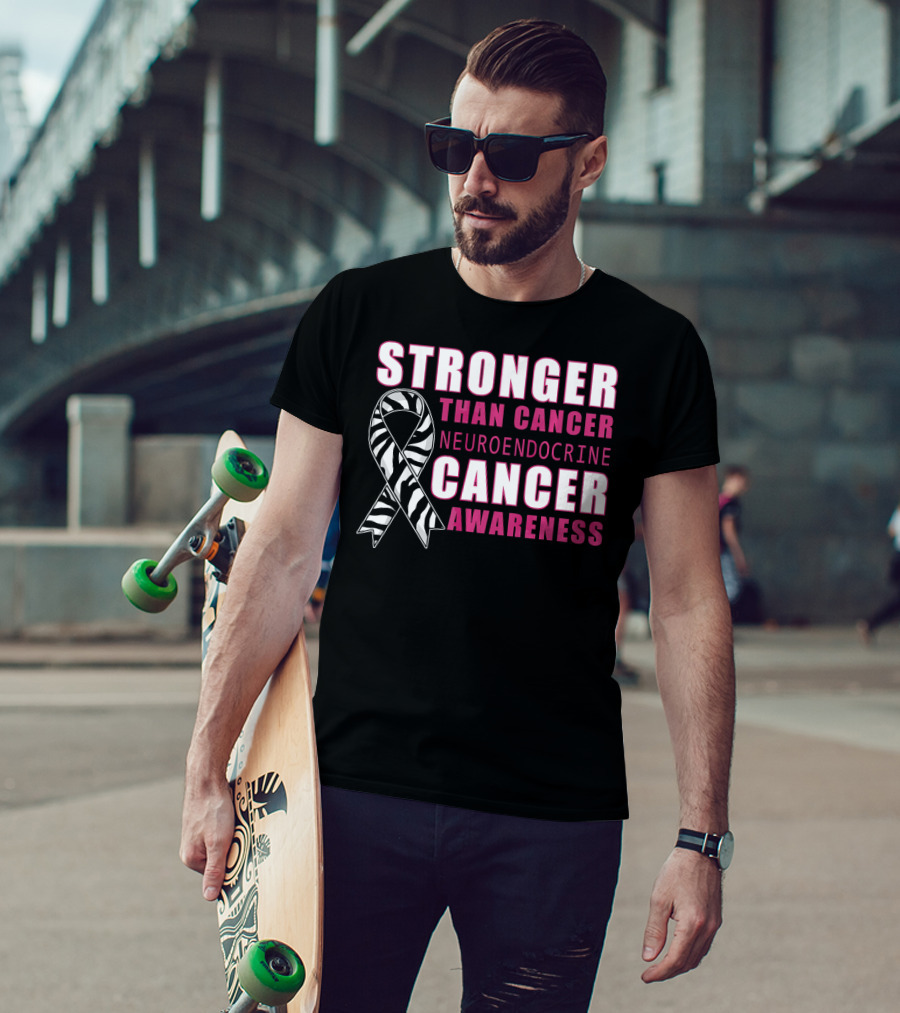 Stronger Than Cancer Neuroendocrine Cancer Awareness T-Shirt