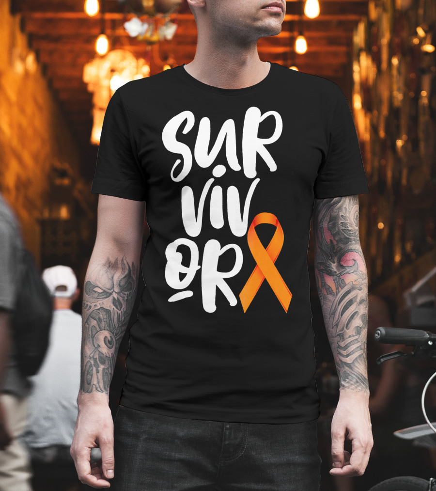 Leukemia Cancer Survivor Orange T-Shirt