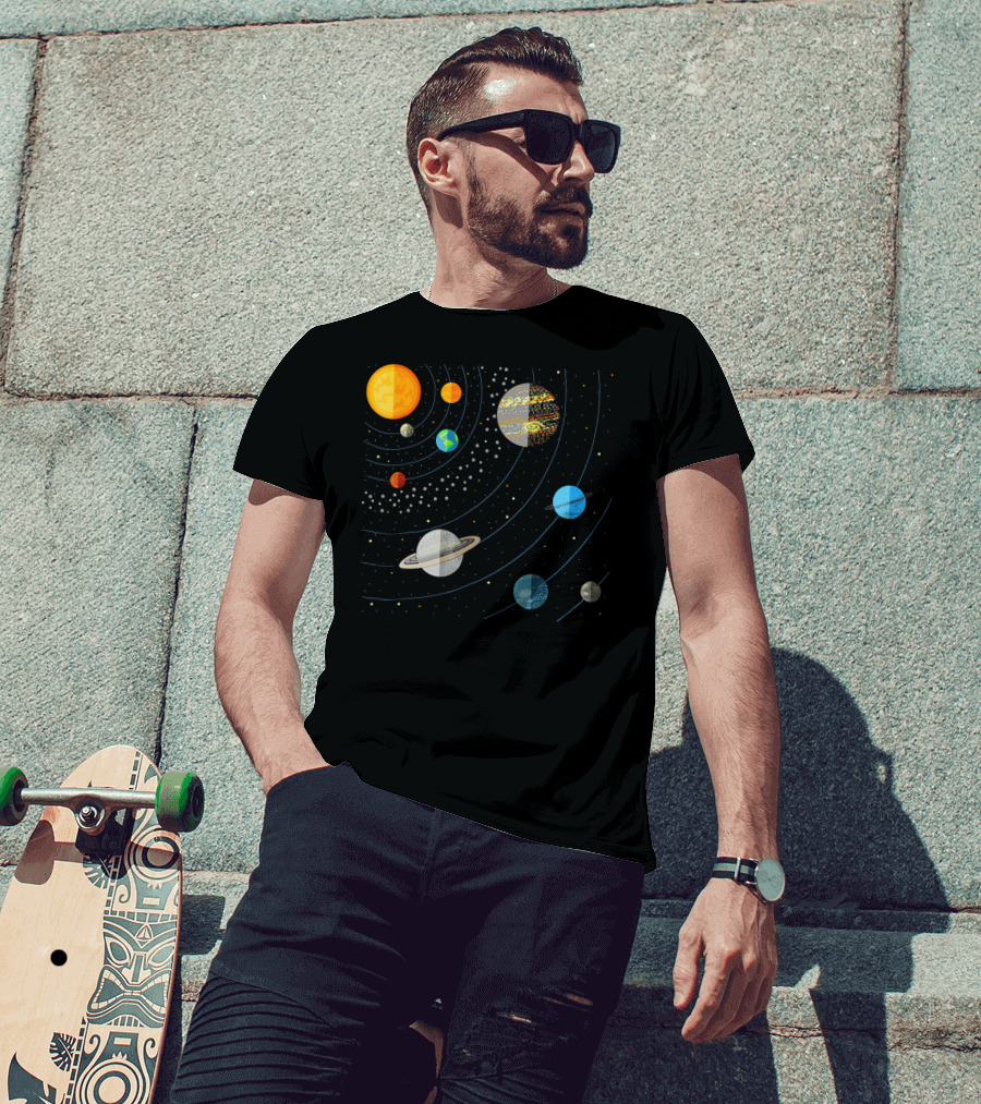Our Solar System Science Education Planets And Orbits T-Shirt
