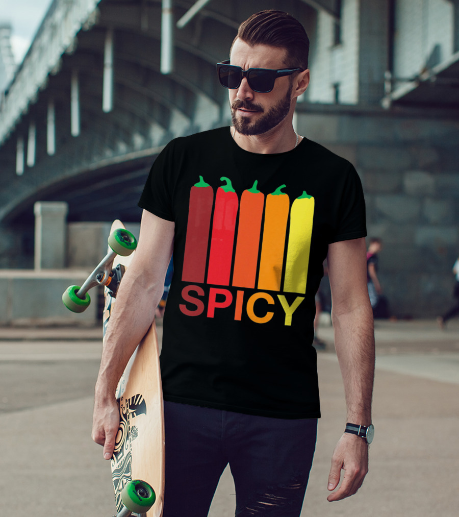 Hannah Hart Spicy Peppers Multicolor T-Shirt