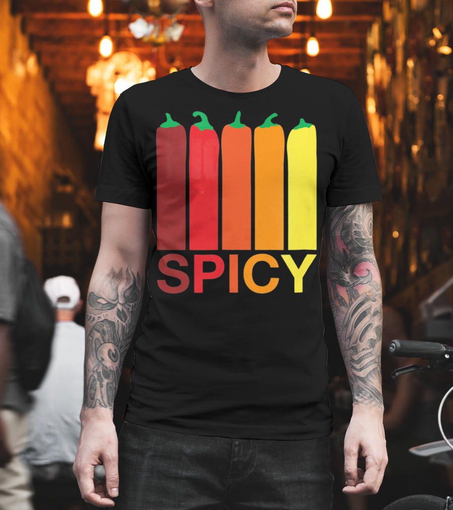 Hannah Hart Spicy Peppers Multicolor T-Shirt