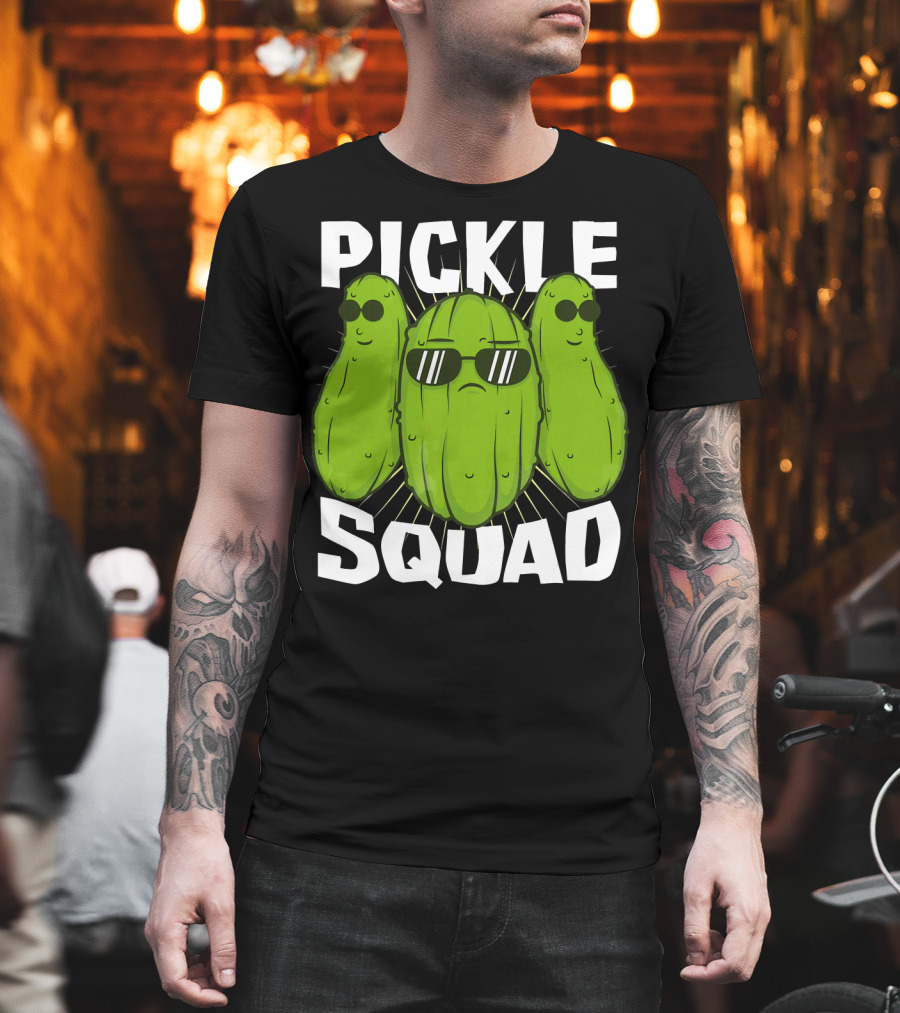 Pickle Squad Cool Sunglasses Trio T-Shirt