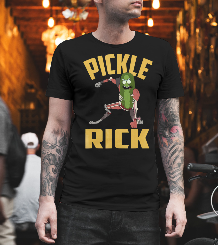 Pickle Rick Punch Rick and Morty Iconic Character Appeal T-Shirt