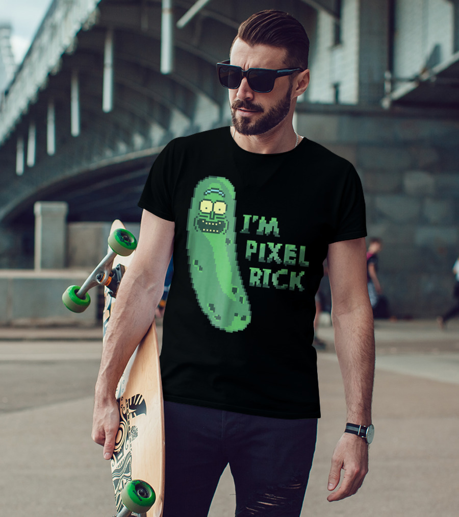 Mademark X Rick And Morty I'm Pixel Rick Pickle T-Shirt