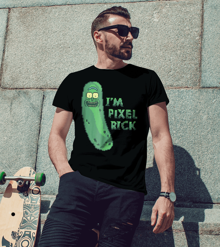 Mademark X Rick And Morty I'm Pixel Rick Pickle T-Shirt