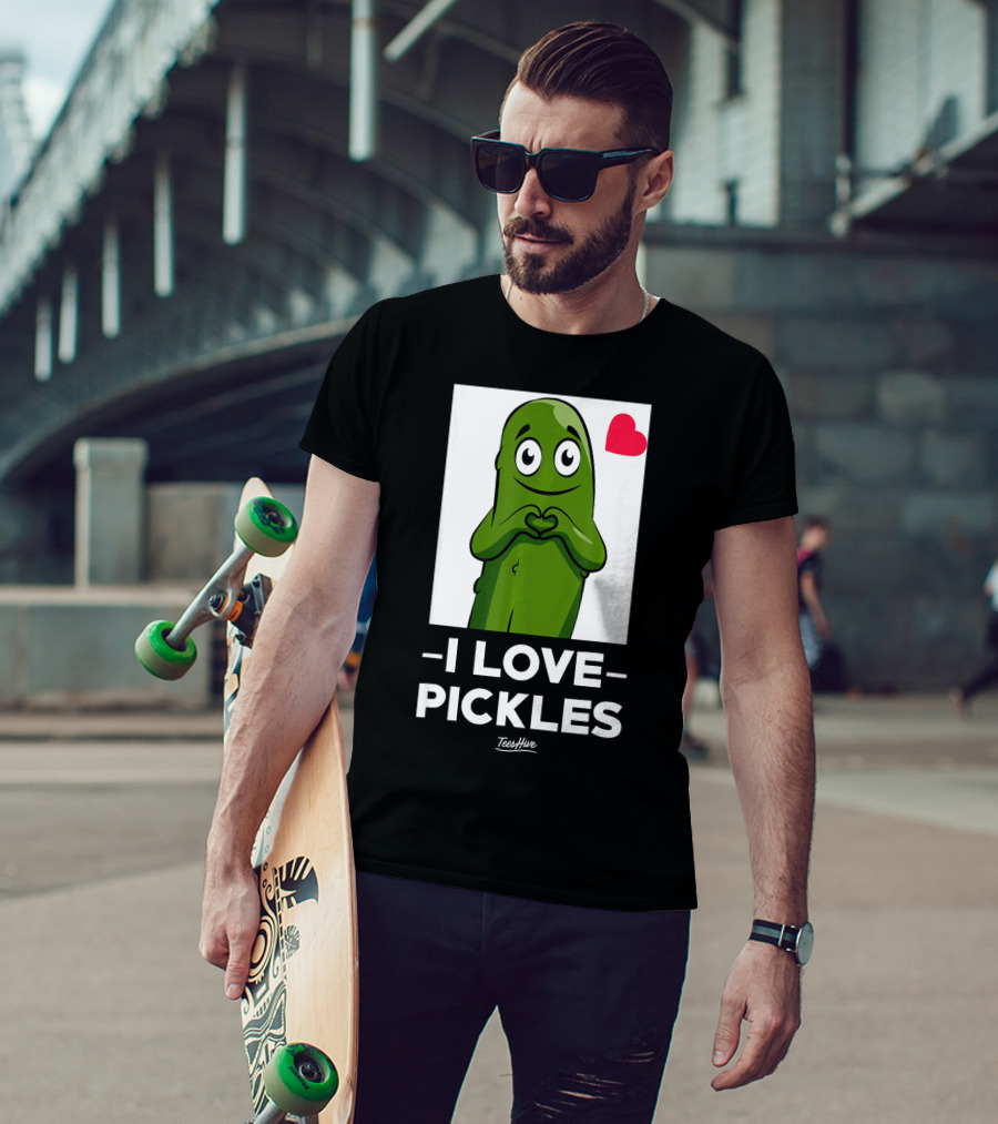 I Love Pickles Squad Heart Party T-Shirt