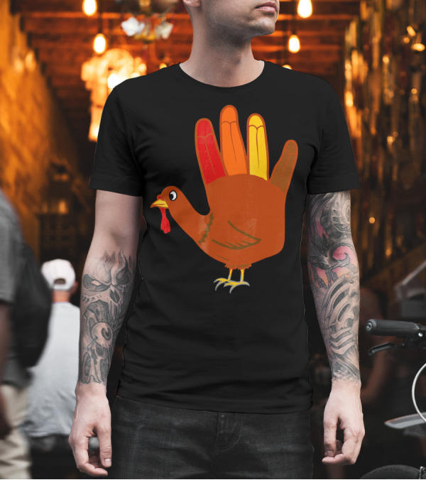 Thanksgiving Handprint Turkey T-Shirt Thanksgiving Handprint Turkey T-Shirt