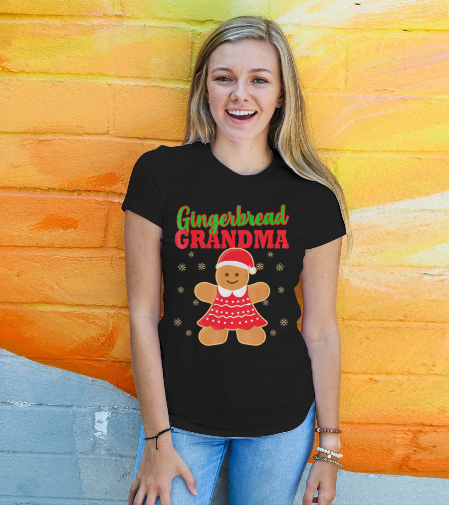 Gingerbread Grandma Matching Family Christmas Ginge T-Shirt