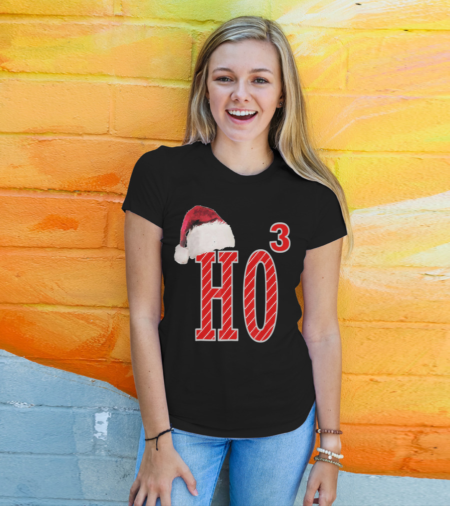Ugly Christmas Santa Hat Ho Ho³ T-Shirt