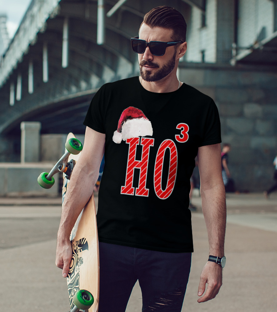 Ugly Christmas Santa Hat Ho Ho³ T-Shirt
