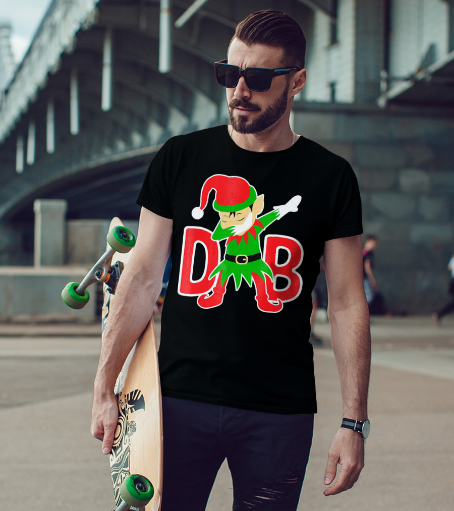 Dabbing Christmas Elf Cute Christmas Holidays T-Shirt